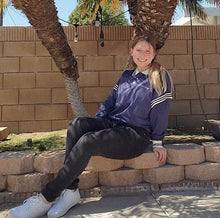 Cargar imagen en el visor de la galería, Blue & Grey oversized shirt