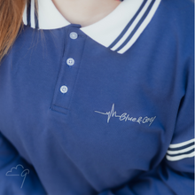 Cargar imagen en el visor de la galería, Blue & Grey oversized shirt