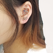 Load image into Gallery viewer, “Blood Sweat & Tears” threader earring