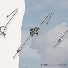 Load image into Gallery viewer, “Blood Sweat & Tears” threader earring