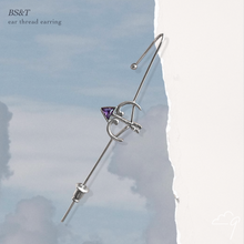 Load image into Gallery viewer, “Blood Sweat & Tears” threader earring