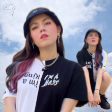 Cargar imagen en el visor de la galería, "Daechwita" half and half T-Shirt