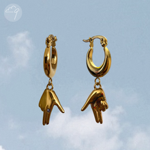 Cargar imagen en el visor de la galería, "Bulletproof" hoop earrings