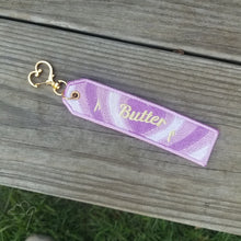 Load image into Gallery viewer, &quot;Butter&quot; embroidered keychain

