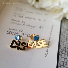 Load image into Gallery viewer, &quot;Dis-Ease&quot; stud earrings
