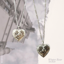 Load image into Gallery viewer, &quot;Winter Bear&quot; locket necklace
