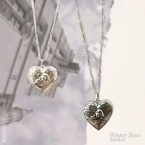 "Winter Bear" locket necklace