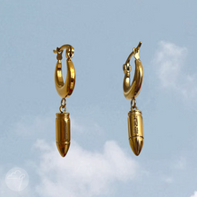 Load image into Gallery viewer, &quot;Bulletproof&quot; hoop earrings

