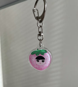 "Jinberry" epoxy glitter keychain